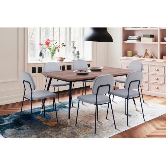Messina and Lucy 7 Piece Rectangular Dining Set