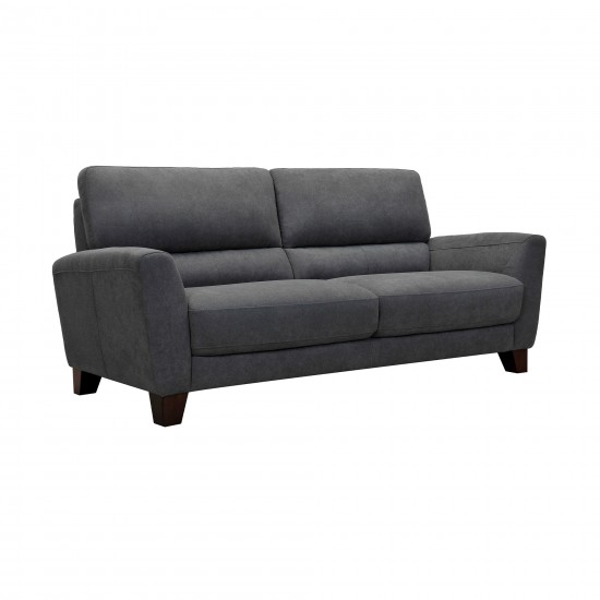 Kester 81" Square Arm Dark Gray Fabric Sofa