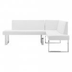 Amanda 3 Piece White Rectangular Dining Set