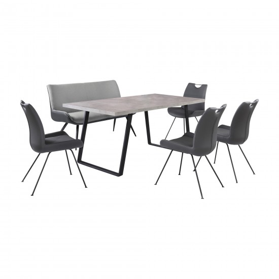 Coronado 6 Piece Gray Rectangular Dining Set