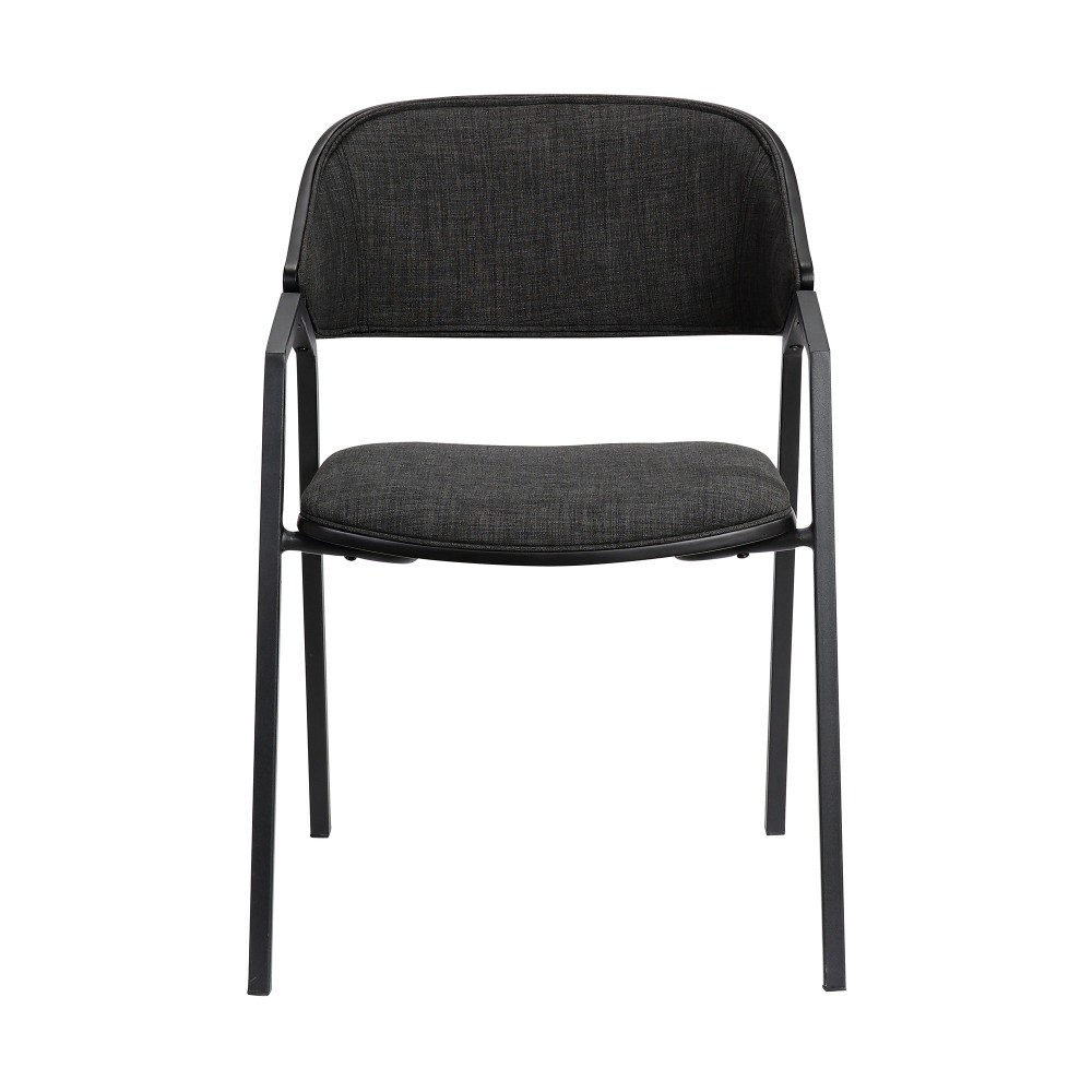 Austin Charcoal Modern Dining Accent Chairs - Set of 2