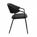 Austin Charcoal Modern Dining Accent Chairs - Set of 2