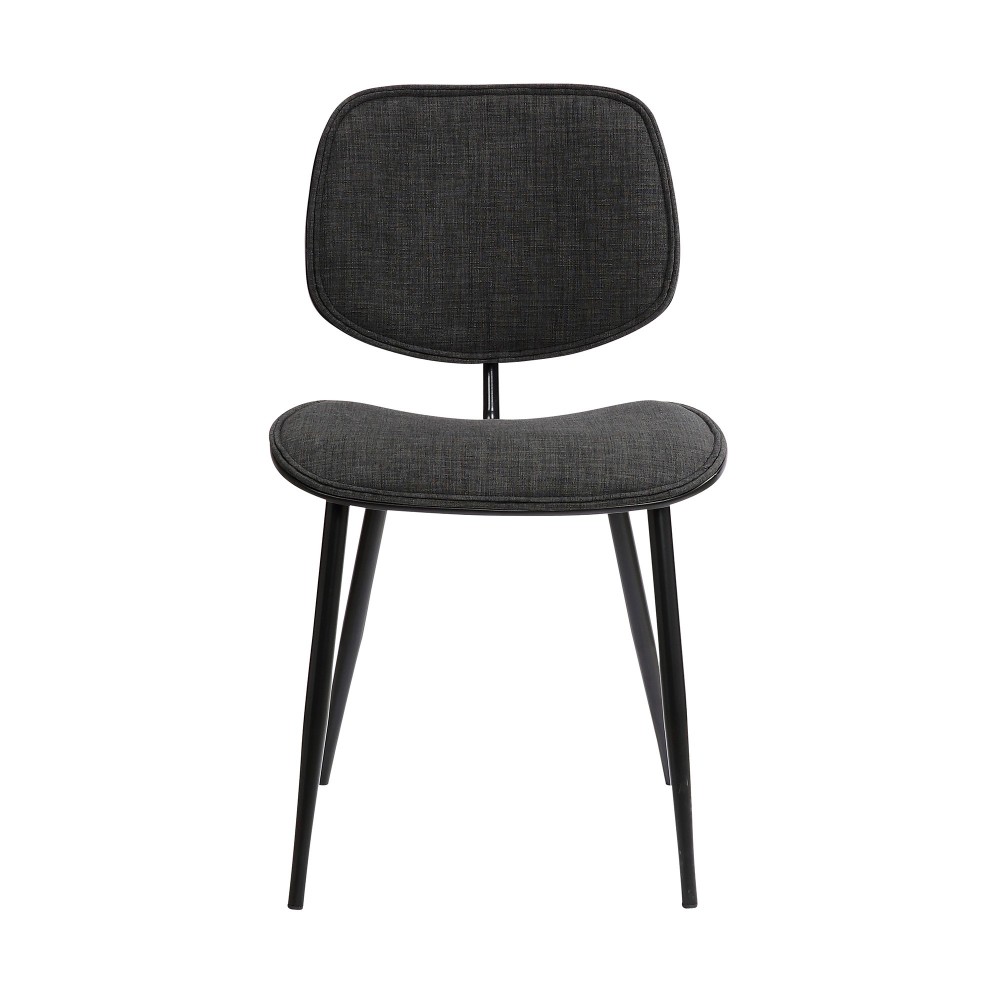 Lizzy Charcoal Modern Dining Accent Chairs - Set of 2