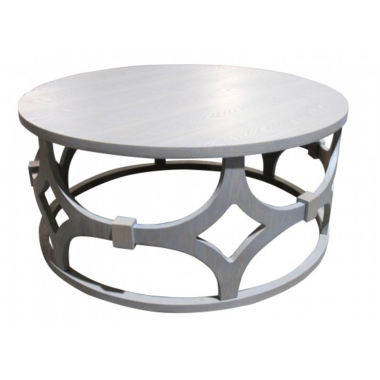 Tuxedo Contemporary 42" Round Wood Coffee Table