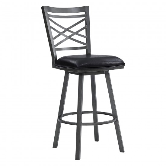 Fargo 26" Counter Height Metal Barstool in Mineral Finish