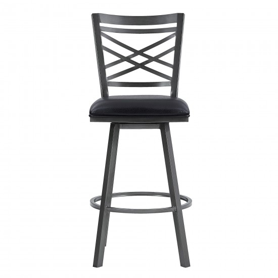 Fargo 26" Counter Height Metal Barstool in Mineral Finish