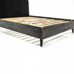 Mohave Mid-Century Tundra Gray Acacia King Platform Bed