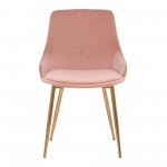 Heidi Blush Velvet Dining Accent Chair