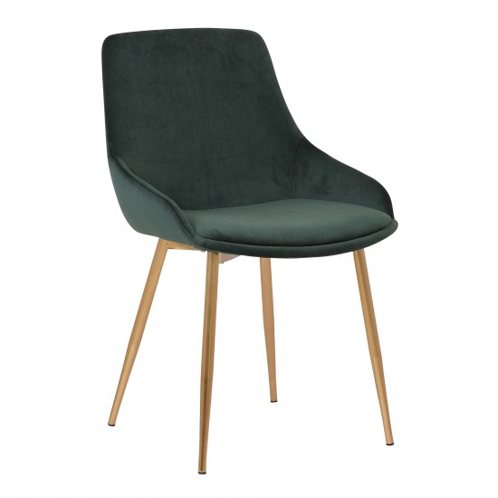 Heidi Green Velvet Dining Accent Chair