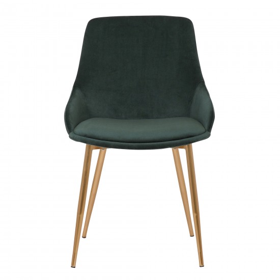 Heidi Green Velvet Dining Accent Chair