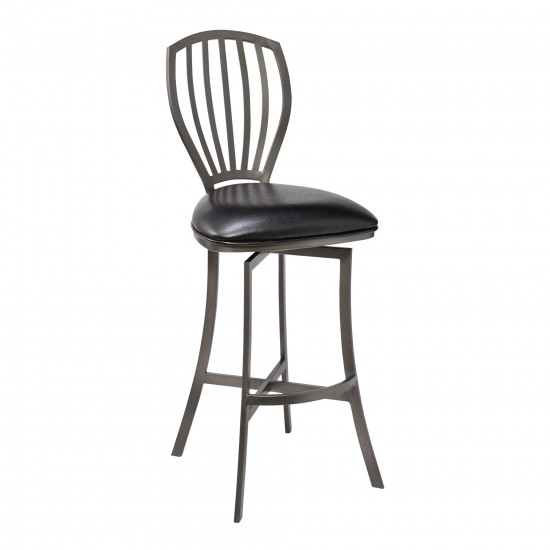 Sandy Contemporary 30" Bar Height Barstool in Mineral Finish