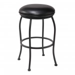 Amy Contemporary 30" Bar Height Barstool in Matte Black Finish