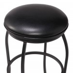 Amy Contemporary 30" Bar Height Barstool in Matte Black Finish