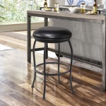 Amy Contemporary 30" Bar Height Barstool in Matte Black Finish