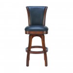 Raleigh 26" Counter Height Swivel Barstool in Rustic Cordovan Finish