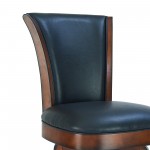 Raleigh 26" Counter Height Swivel Barstool in Rustic Cordovan Finish