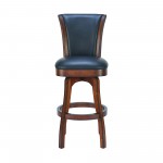 Raleigh 30" Bar Height Swivel Barstool in Rustic Cordovan Finish