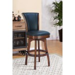 Raleigh 30" Bar Height Swivel Barstool in Rustic Cordovan Finish