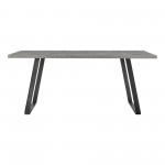 Coronado Contemporary Dining Table in Gray with Cement Gray Top