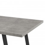 Coronado Contemporary Dining Table in Gray with Cement Gray Top