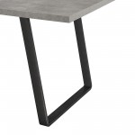 Coronado Contemporary Dining Table in Gray with Cement Gray Top