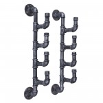 Fleur Industrial Wine Rack in Industrial Gray