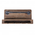 Vox Industrial Wine Rack in Industrial Gray and Pine Wood