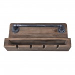 Vox Industrial Wine Rack in Industrial Gray and Pine Wood