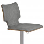 Sydney Adjustable Barstool in Brushed Stainless Steel