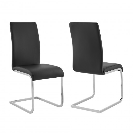 Amanda Black Side Chair - Set of 2