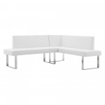 Amanda White Corner Sofa