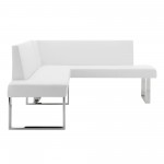 Amanda White Corner Sofa