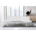 Amanda White Corner Sofa