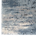 Spartan Contemporary 8x10 Area Rug in CreamandBlue