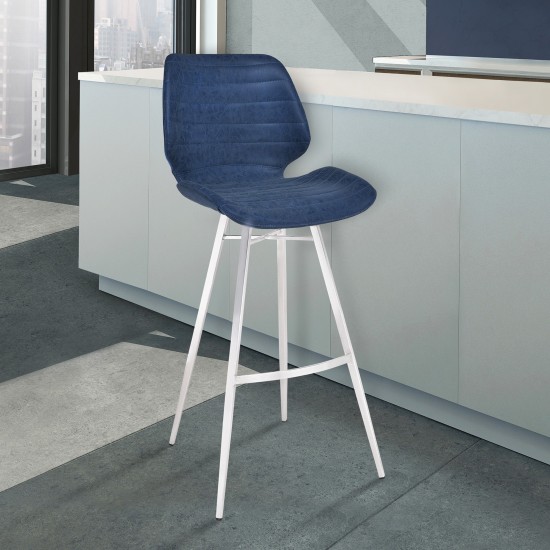 Valor 26" Counter Height Barstool in Brushed Stainless Steel