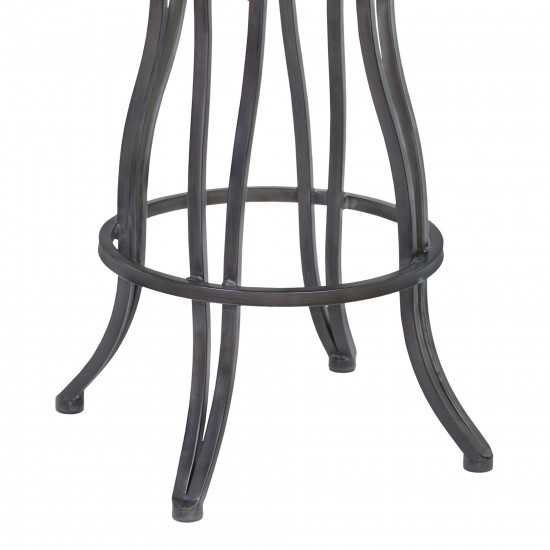 Ventura 26" Counter Height Swivel Backless Barstool in Bandero Tobacco Fabric