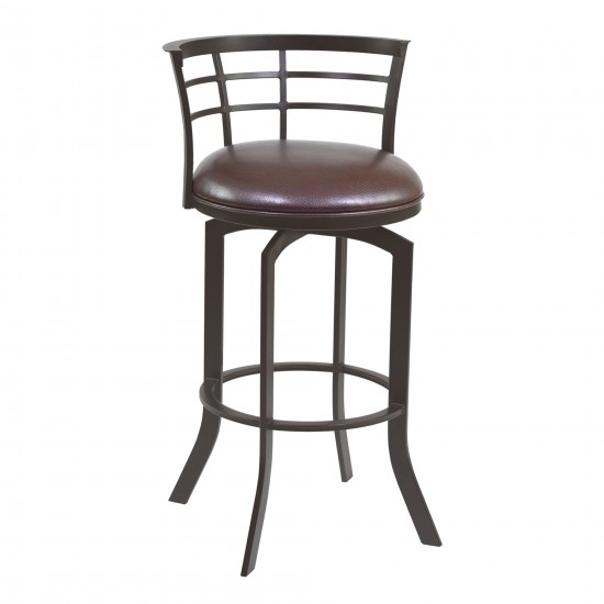 Viper 30" Bar Height Swivel Barstool in Auburn Bay finish