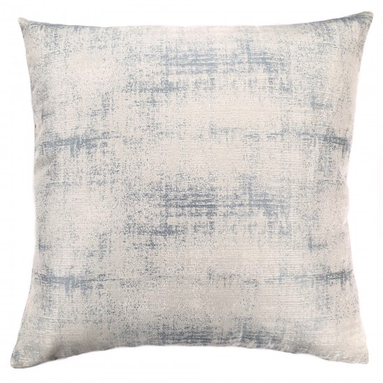 Coban Decorative Feather and Down Throw Pillow In Sea Foam Jacquard Fabric