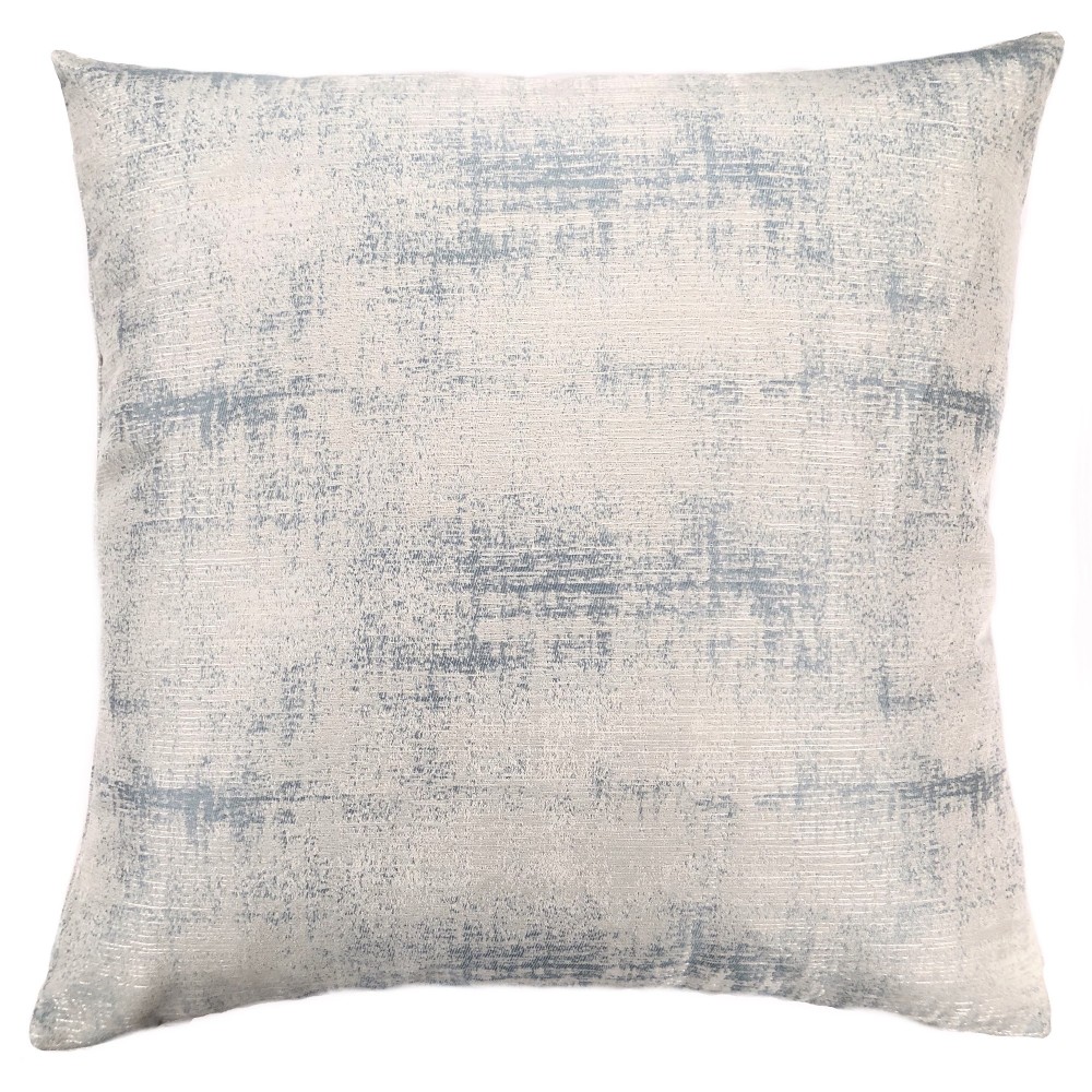 Coban Decorative Feather and Down Throw Pillow In Sea Foam Jacquard Fabric