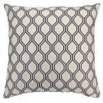 Andante Decorative Feather and Down Throw Pillow In Cobalt Jacquard Fabric