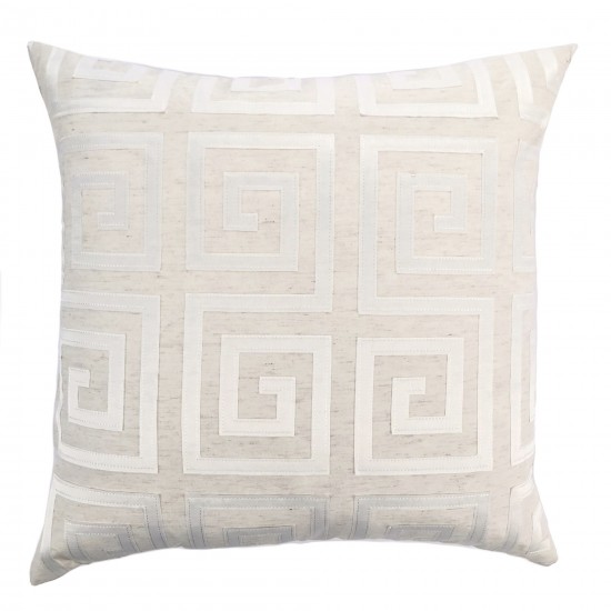 Laguna Decorative Feather and Down Throw Pillow In White