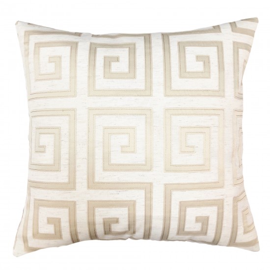 Laguna Decorative Feather and Down Throw Pillow In Beige