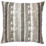 Murray Decorative Feather and Down Throw Pillow In Stone Jacquard Fabric