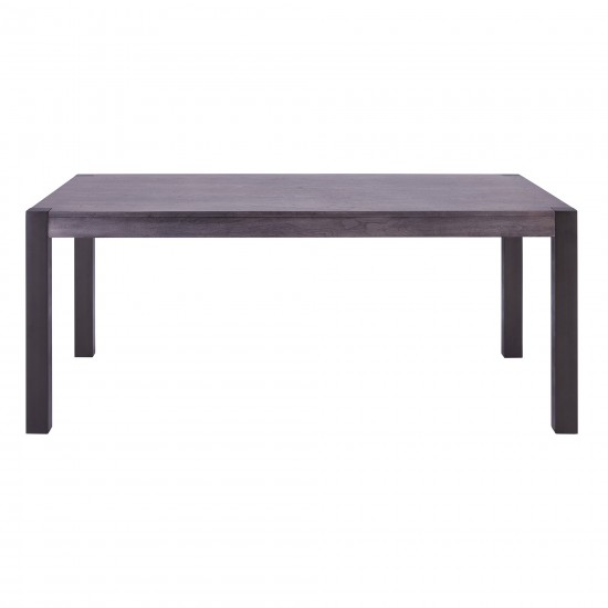 Tatum Contemporary Dining Table in Mineral Finish and Gray Walnut Top