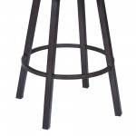 Nova 26" Counter Height Swivel Metal Barstool in Auburn Bay finish