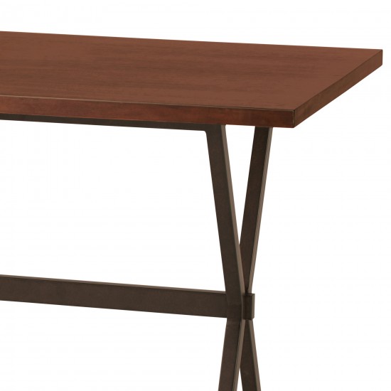 Valencia Contemporary Rectangular Bar Table in Auburn Bay Finish