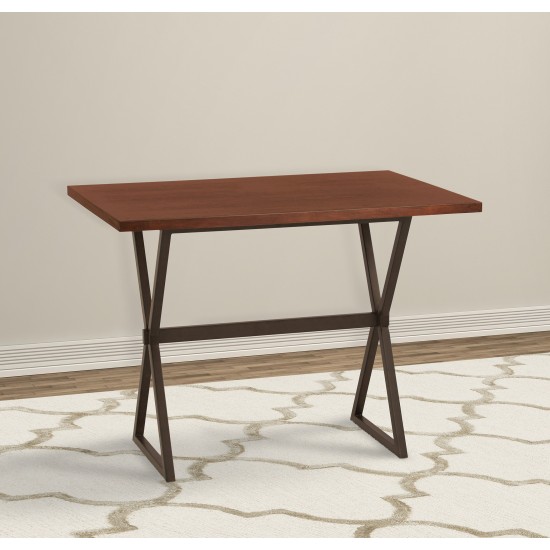 Valencia Contemporary Rectangular Bar Table in Auburn Bay Finish