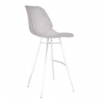 Valor 26" Counter Height Barstool with Light Vintage Gray Faux Leather