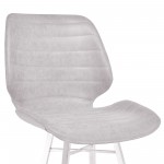 Valor 26" Counter Height Barstool with Light Vintage Gray Faux Leather