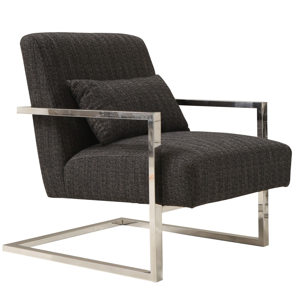 Skyline Accent Chair In Charcoal Fabric Skyline Accent Chair In Charcoal Fabric